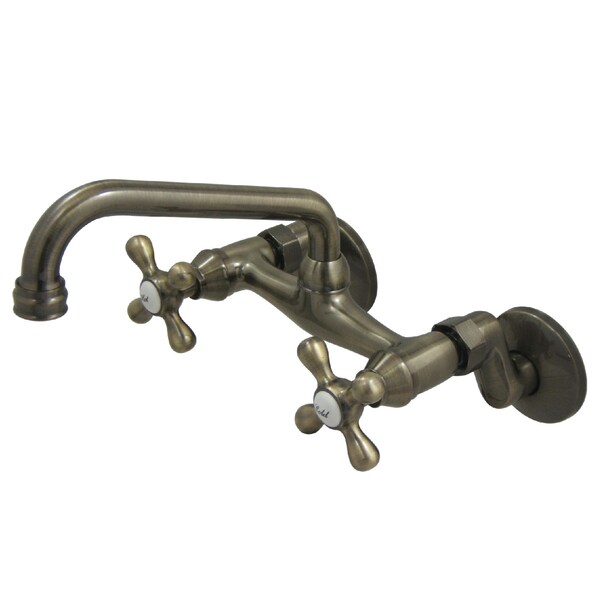 KS213AB 6-Inch Adjustable Center Wall Mount Kitchen Faucet